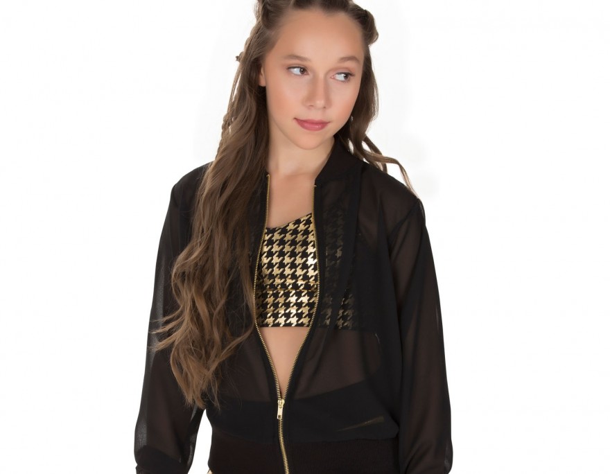 Houndstooth Crop Top